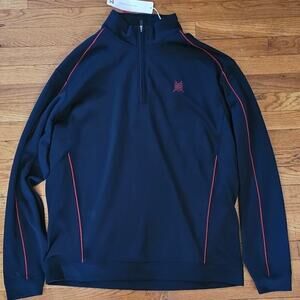 NWT Cutter & Buck Men’s XXL DryTec Half Zip Golf Pullover Navy Blue